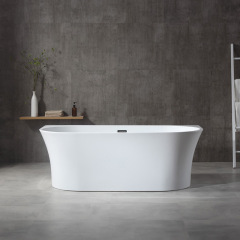 Factory Supply Quality Assurance Back To Wall Freestanding Acrylic Bathtub TW-6625