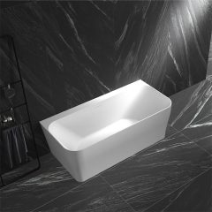 Hot Style Wholesale Back To Wall Rectangle Freestanding Acrylic Bathtub TW-7609