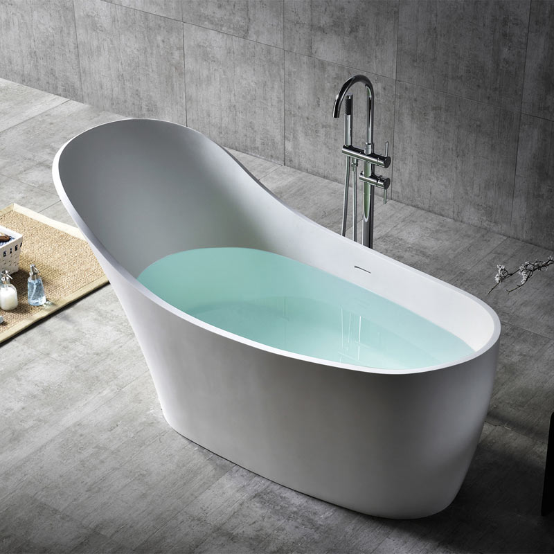 Bunte ovale freistehende Badewanne mit fester Oberfläche im Fabrikgroßhandel XA-8811