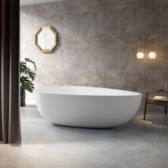 Eiförmige freistehende Acrylbadewanne im Fabrikgroßhandel TW-7661