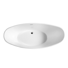 Qualitätsgroßhandel Einzigartiges Design Mondförmige bunte freistehende Acrylbadewanne XA-118