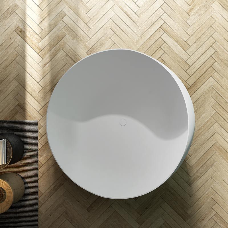 Qualität Großhandel Einzigartiges Design Runde freistehende Acrylbadewanne TW-7665