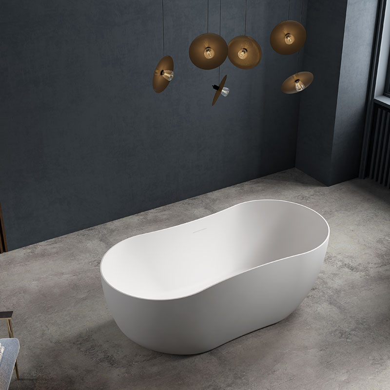 Hersteller Neues Design Ovale freistehende Acryl-Sanduhr-Badewanne TW-7603