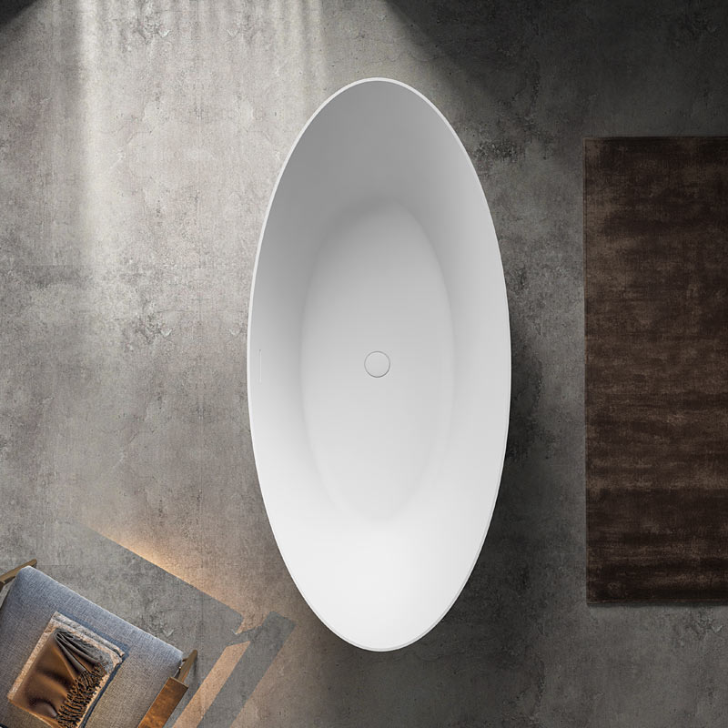 Wholesale Price Quality Oval Freestanding Ingot-Shaped Acrylic Bathtub TW-7626