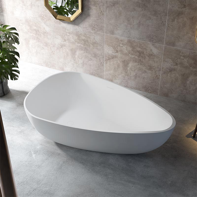 Factory Wholesale Egg-shaped Freestanding Acrylic Bathtub TW-7661