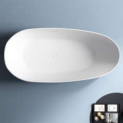 Hochwertige, ovale, freistehende Acrylbadewanne im Großhandel mit einzigartigem Design TW-7698