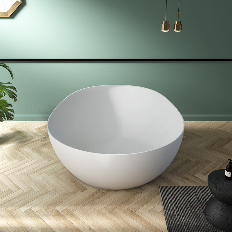 Qualität Großhandel Einzigartiges Design Runde freistehende Acrylbadewanne TW-7665