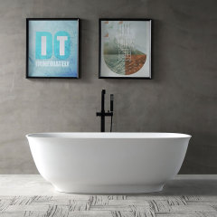 Quality Wholesale Unique Design Oval Freestanding Artificial Stone Bathtub XA-8823