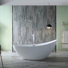 Qualitätsgroßhandel Einzigartiges Design Mondförmige bunte freistehende Acrylbadewanne XA-118