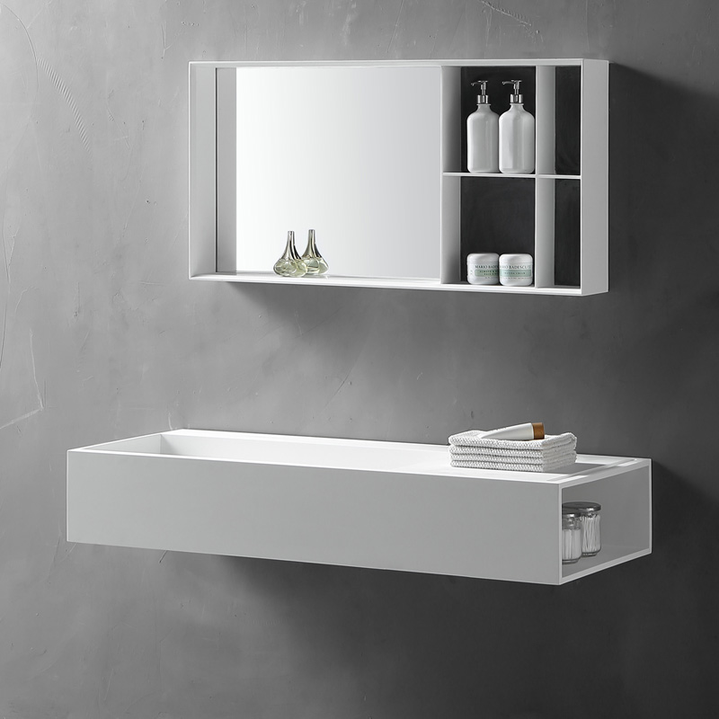 Wall Mounted Hanging Solid Surface Wash Basin XA-G68