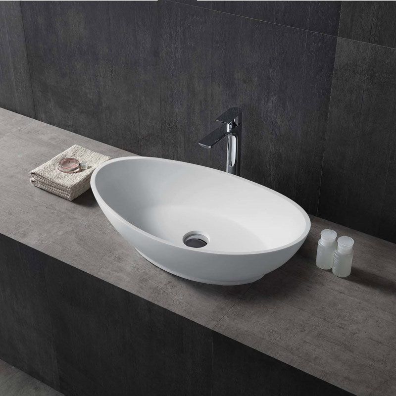 Manufacturer Hot Sale Oval Above Counter Vessel Wash Basin XA-A63