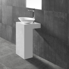 China Wholesale Factory Freestanding Artificial Stone Wash Hand Basin XA-Z01