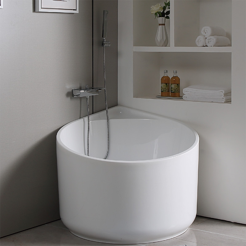 Hot Style Wholesale Round Freestanding Japanese Style Soaking Acrylic Bathtub TW-6622