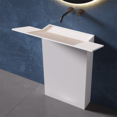 Wholesale Price Freestanding Pedestal Bathroom Wash Basin Sink TW-Z381