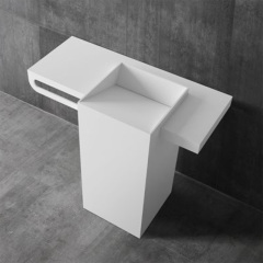Popular Wholesale Designer Freestanding Pedestal Bathroom Wash Basin Sink XA-Z86