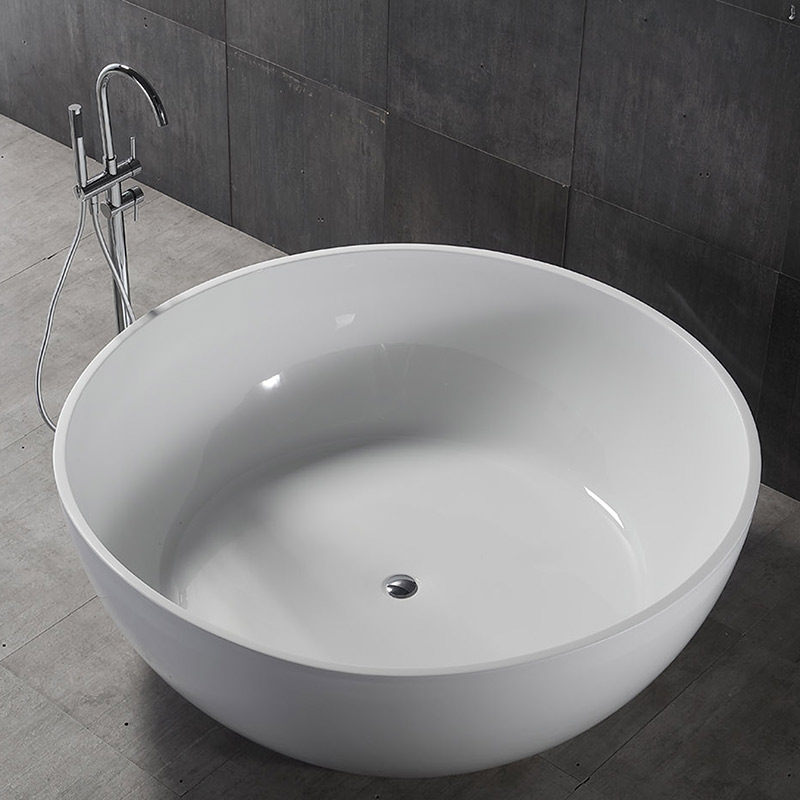 Hot Style Wholesale Colorful Round Freestanding Acrylic Bathtub XA-139