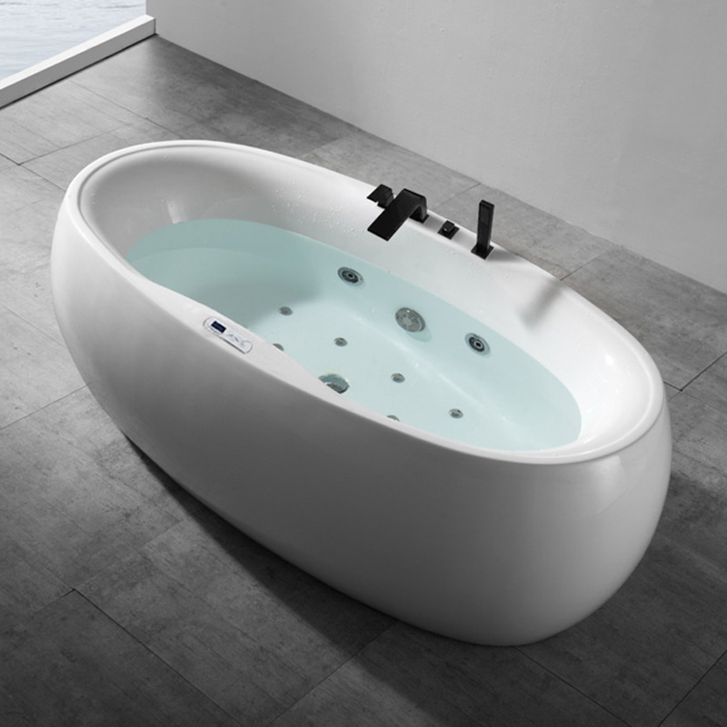 Freestanding Whirlpool Massage Function Acrylic Bathtubs XA-108