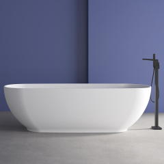 Beliebte Großhandel Designer ovale freistehende Kunststeinbadewanne XA-8851