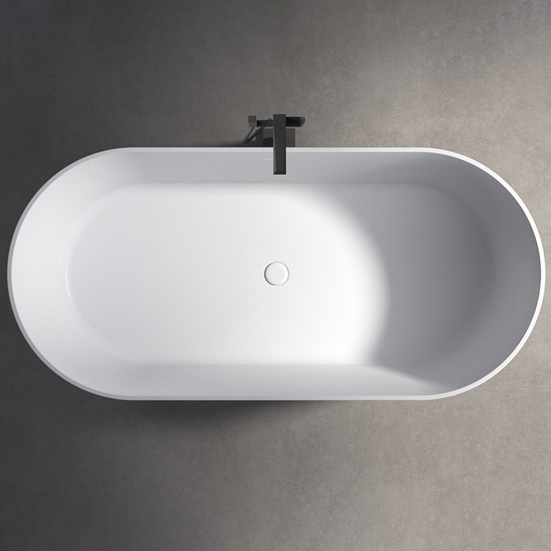 China Wholesale Factory Oval Freestanding Artificial Stone Bathtub XA-8869