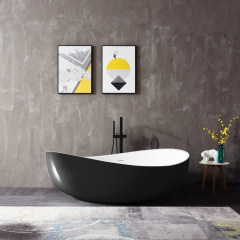 Wholesale Fashion Colorful Oval Free Standing Acrylic Bathtub TW-6620