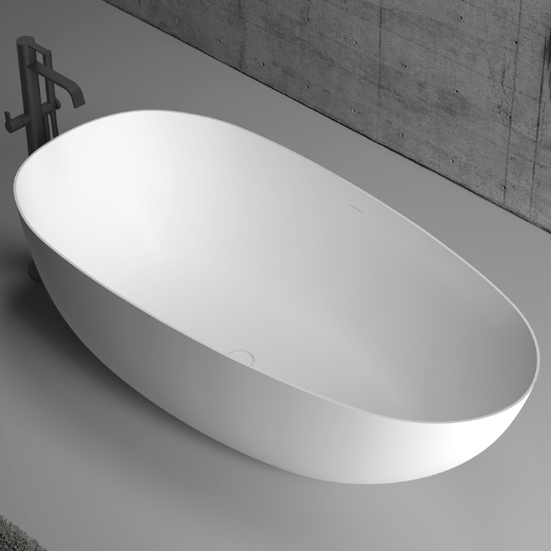 Factory Supply Quality Assurance Freestanding Artificial Poly Stone Bathtub XA-8866