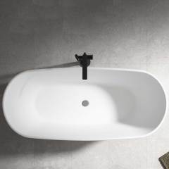 Beliebte Großhandelsdesigner-Badewanne aus Acryl mit ovalem Sockel TW-7798