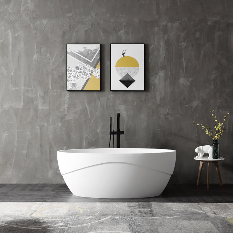 Qualität Großhandel Einzigartiges Design Ovale freistehende Acrylbadewanne TW-6609