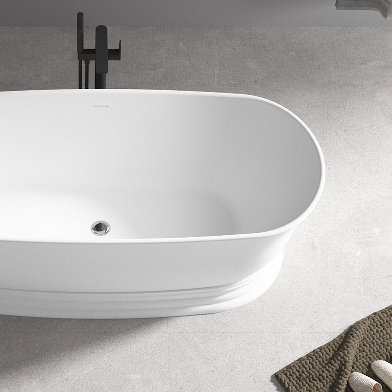 Beliebte Großhandelsdesigner-Badewanne aus Acryl mit ovalem Sockel TW-7798