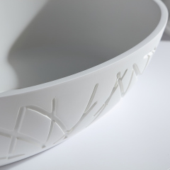 Beliebtes Großhandels-Designer-Oval-Aufsatzwaschbecken XA-A86