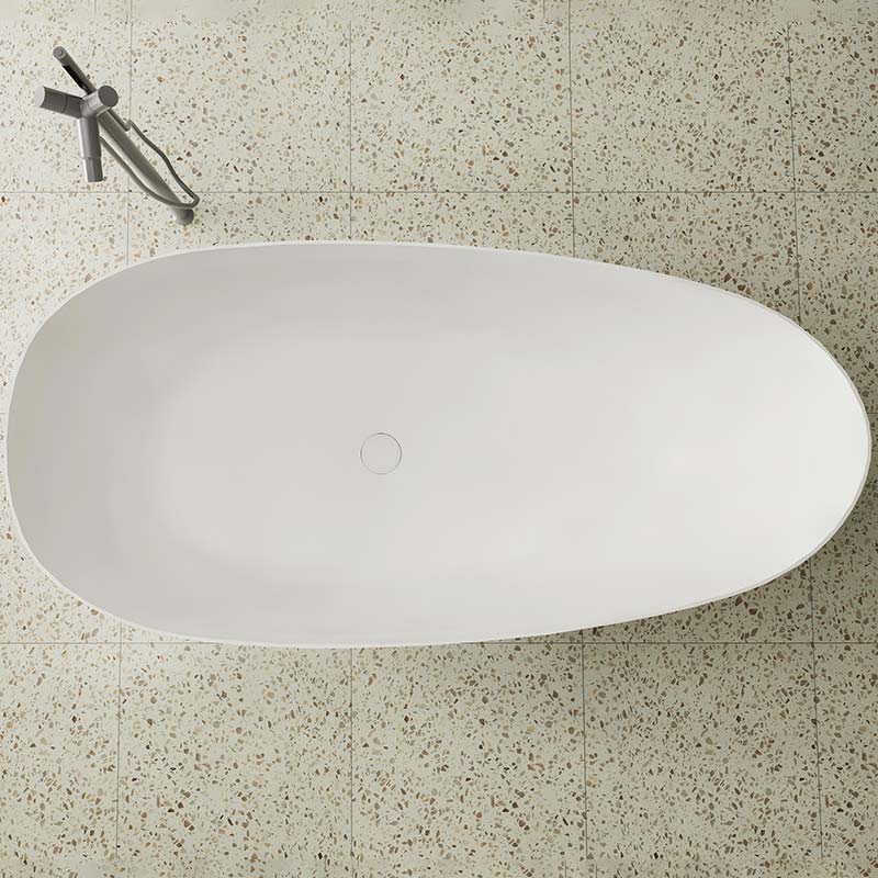 Qualitätssicherung im Werk, freistehende Badewanne aus künstlichem Polystein XA-8866