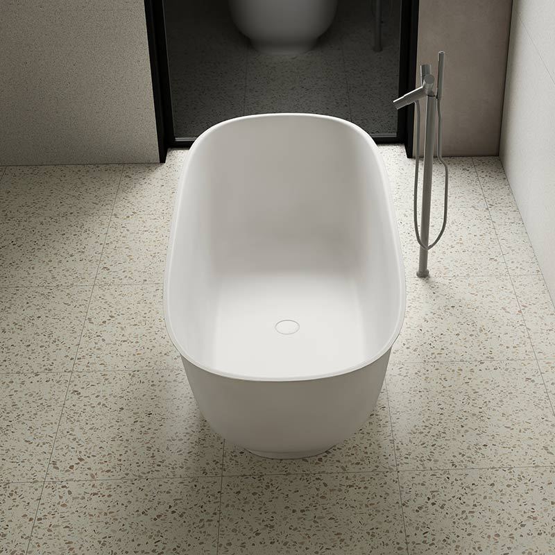 Hochwertige ovale freistehende Badewanne aus Kunststein mit einzigartigem Design im Großhandel XA-8823