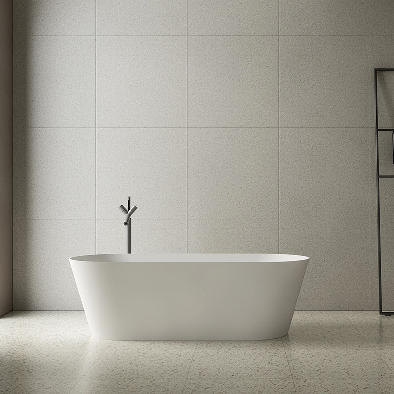 Exporter Oval Freestanding Artificial Stone Bathtub XA-8861