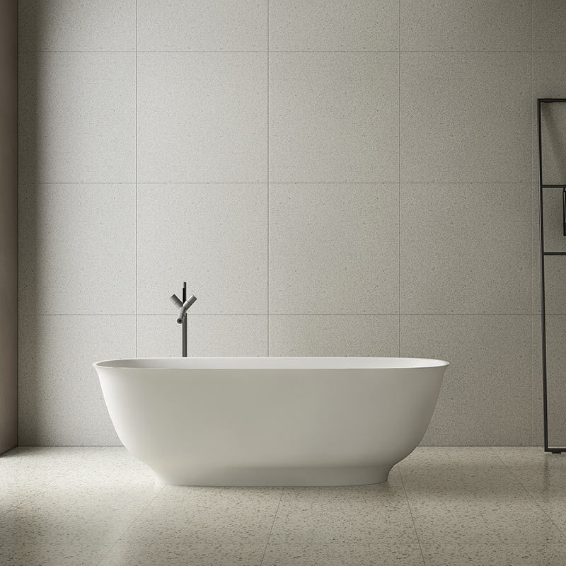 Hochwertige ovale freistehende Badewanne aus Kunststein mit einzigartigem Design im Großhandel XA-8823