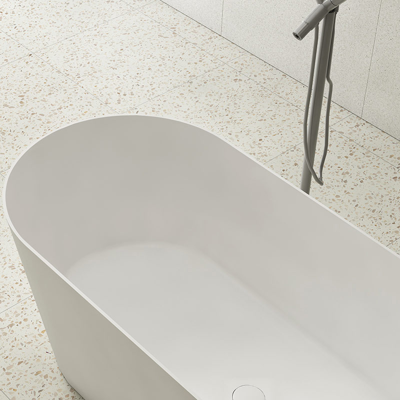 Exporteur Ovale freistehende Badewanne aus Kunststein XA-8861