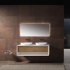 Wholesale High End Quality Double Under Counter Sinks Floating Bathroom Vanity Cabinet TW-2210