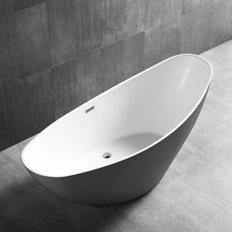 Qualitätsgroßhandel Einzigartiges Design Mondförmige bunte freistehende Acrylbadewanne XA-118