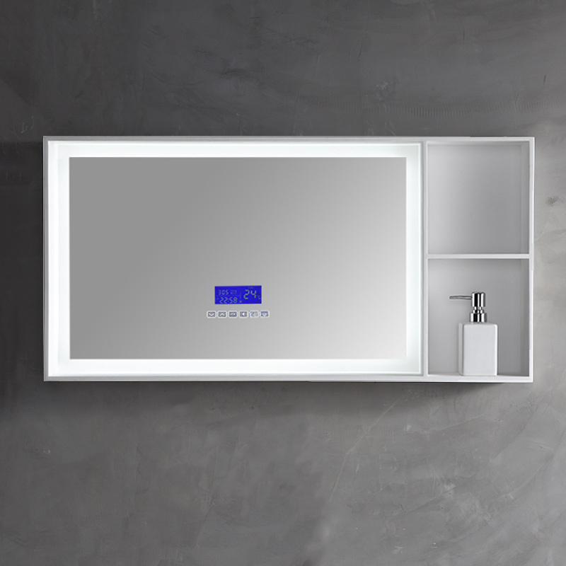 Hochwertiger Wand-Badezimmerspiegel im Großhandel mit Regalschrank XA-ML88