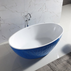 Factory Wholesale Colorful Oval Freestanding Acrylic Bathtub TW-7783