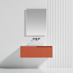 Popular Wholesale Designer Single Counter Top Sink Wall Mounted Bathroom Cabinet WBL-6011