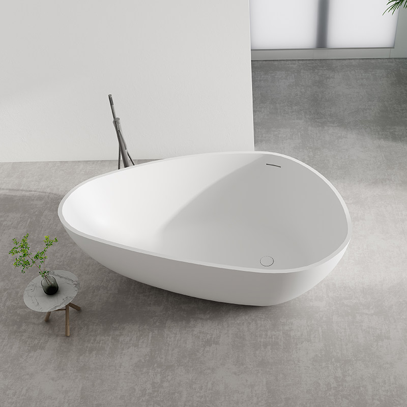 Supplier Shell-Shaped ODM Freestanding Artificial Stone Bathtub XA-8839