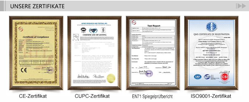 T&W Sanitary Ware Co., Ltd certificate