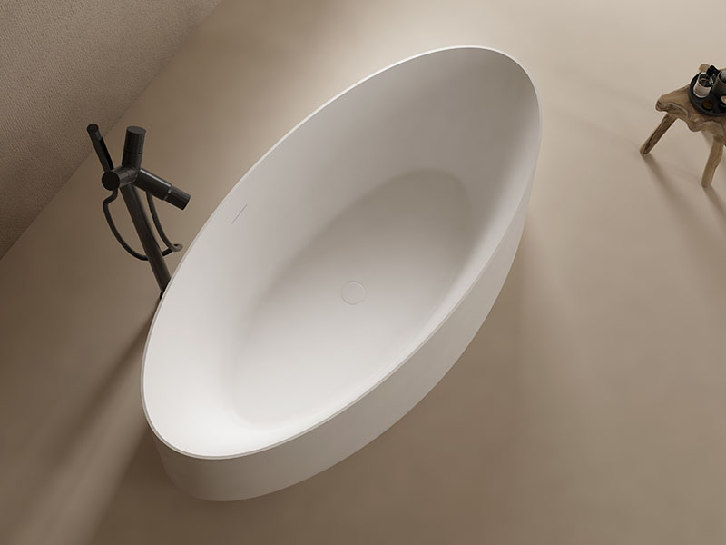 Large Oval Freestanding Solid Surface Bathtub TW-8693
