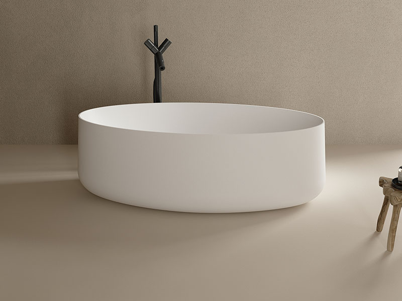 Large Oval Freestanding Solid Surface Bathtub TW-8693