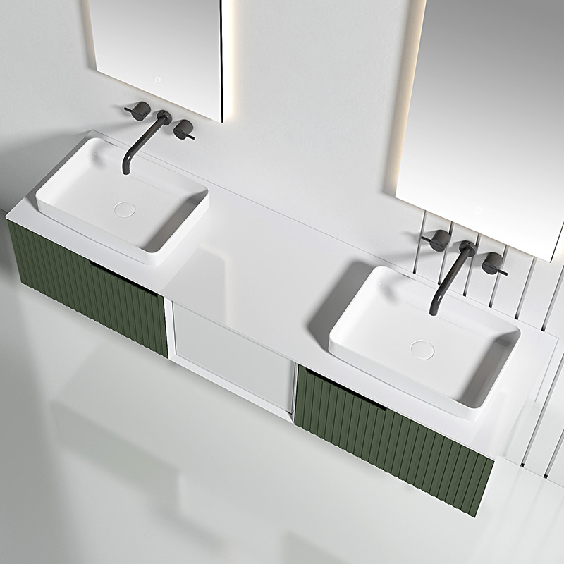 Hochwertiges rechteckiges Aufsatzwaschbecken im Großhandel mit fester Oberfläche TW-A109
