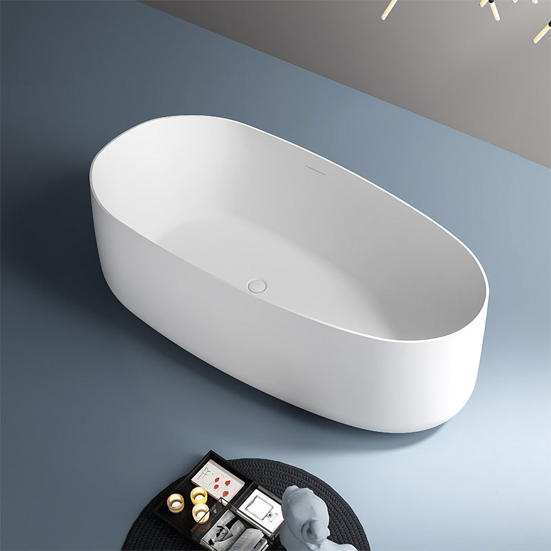 Hochwertige, ovale, freistehende Acrylbadewanne im Großhandel mit einzigartigem Design TW-7698