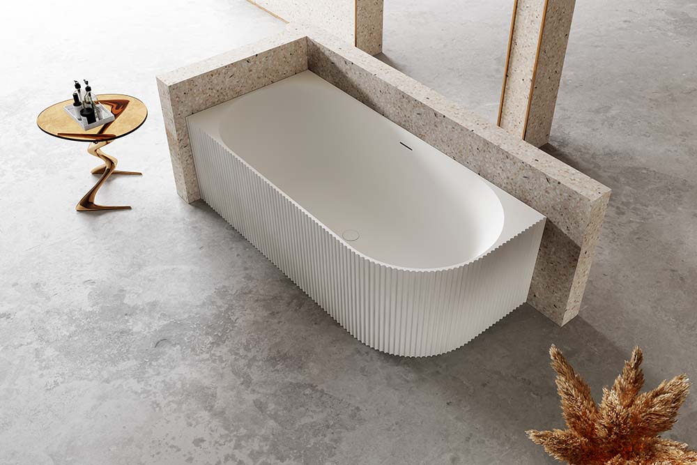 Geriffelte Oberflächen: 2024 Badezimmertrends, inspirierende neue Looks für Ihr Badezimmer