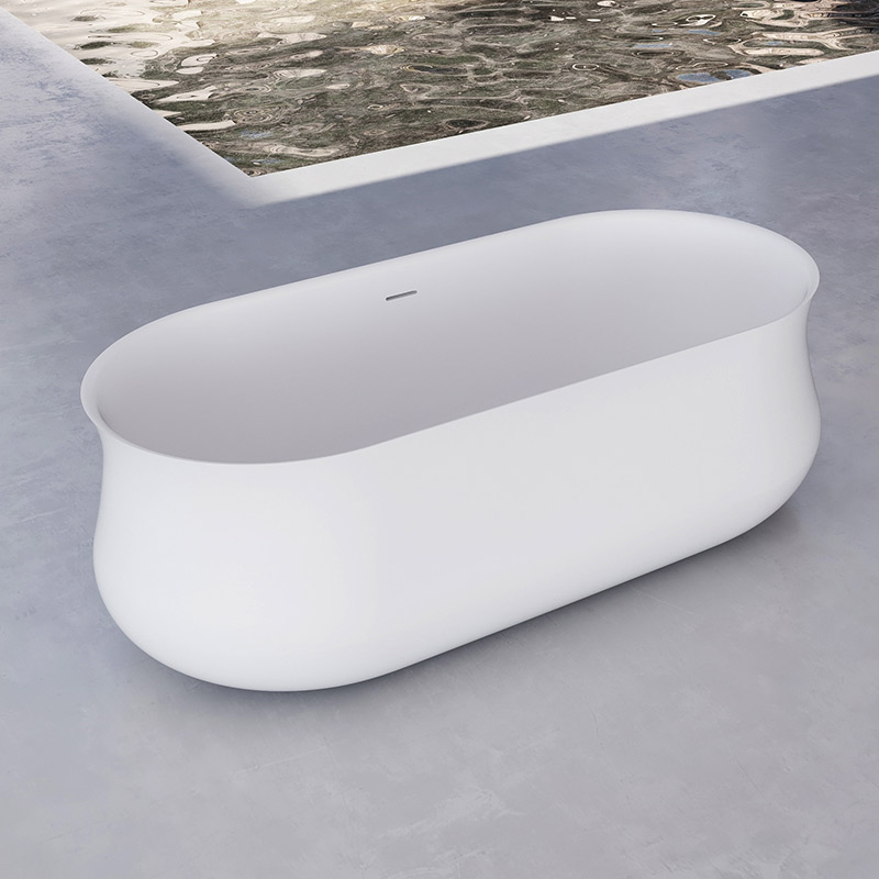 High Quality Popular Freestanding Artificial Stone Bathtub TW-8101