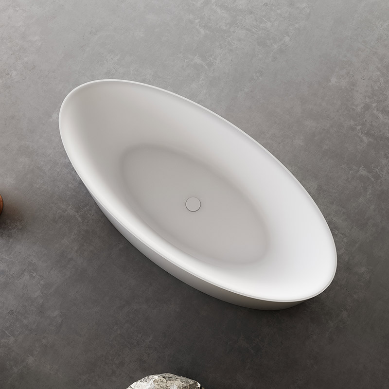 Oval One-piece Molding Freestanding Acrylic Bathtub XA-063
