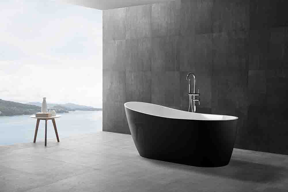 Badewannenhersteller in China - T&amp;W Ovale freistehende Acrylbadewanne XA-128 Display