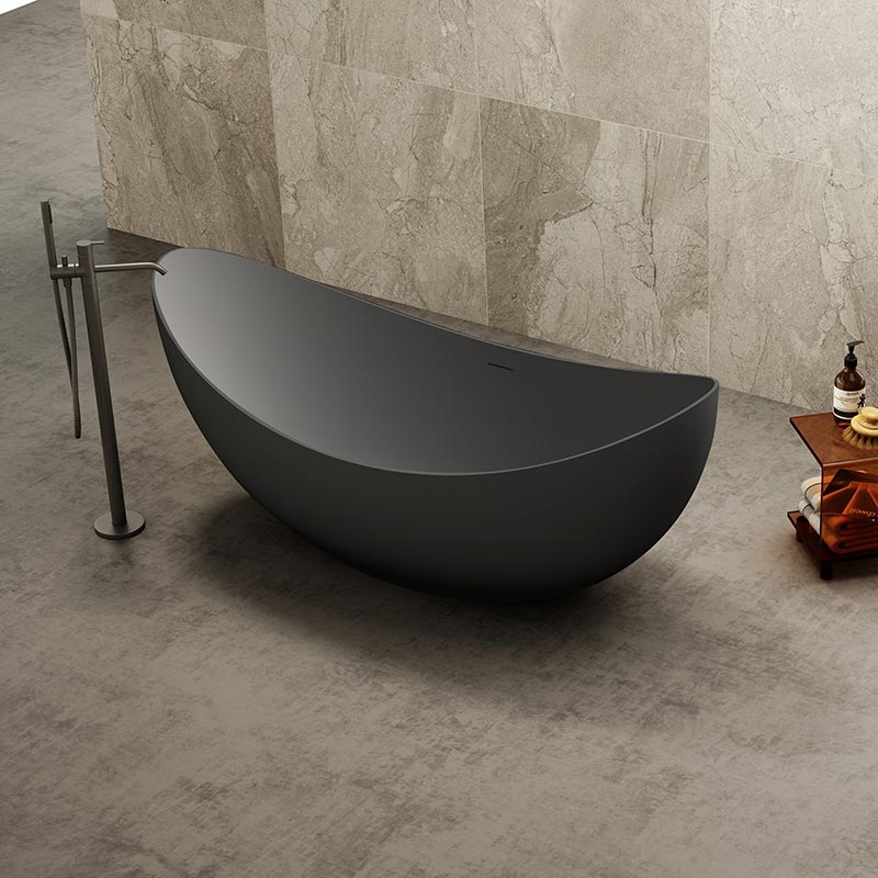 Popular Wholesale Designer Moon-Shaped Freestanding Acrylic Bathtub TW-7618